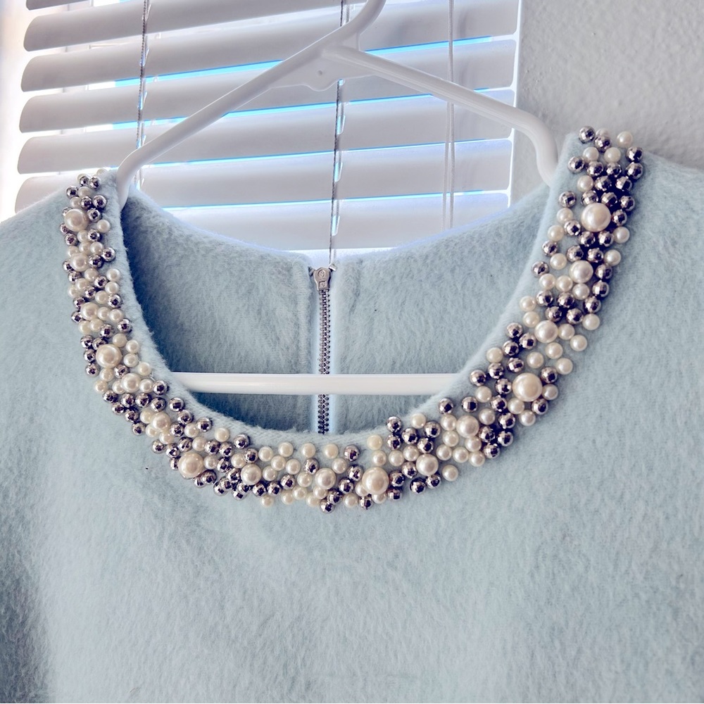 Jewellery Neck Sleeveless Dress